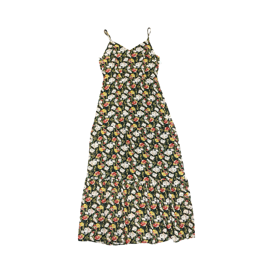 Dress Casual Maxi By J. Crew In Floral Print, Size:4