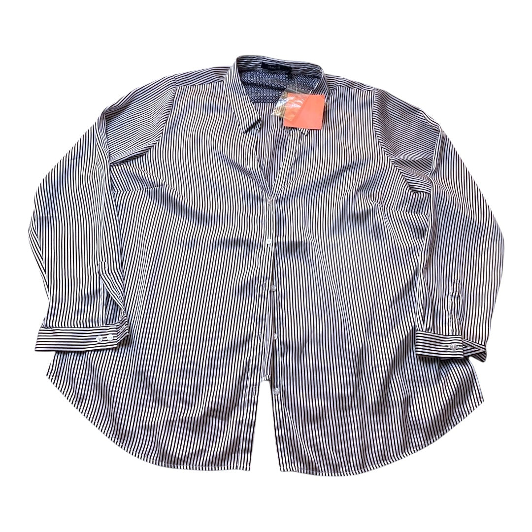 Top Ls By Eloquii In Striped Pattern, Size:22