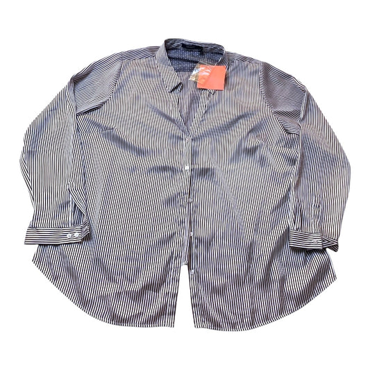 Top Ls By Eloquii In Striped Pattern, Size:22