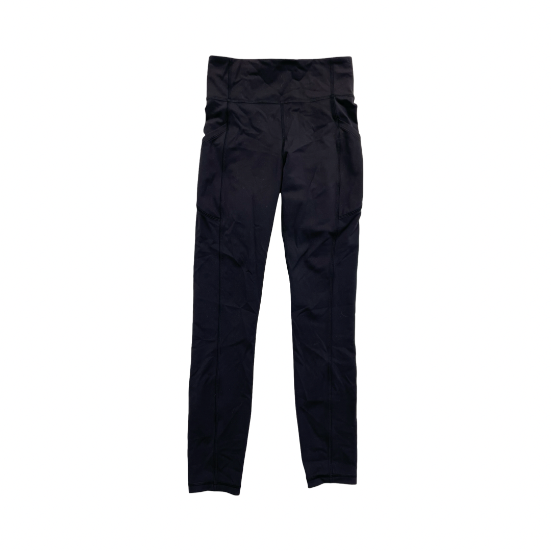 Athletic Leggings By Lululemon In Black, Size:4