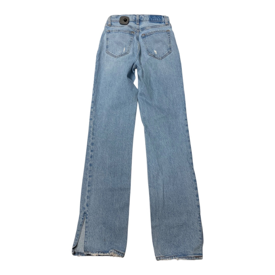 Jeans Straight By Abercrombie And Fitch In Blue Denim, Size:0