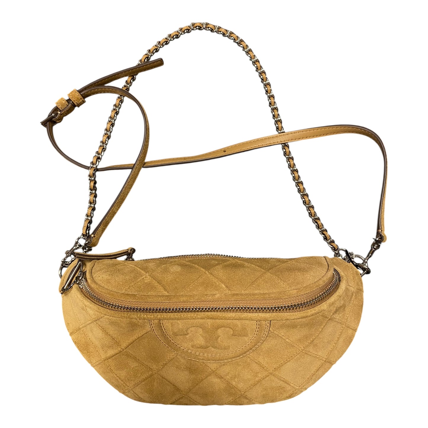 Handbag Designer By Tory Burch In Tan, Size:Medium