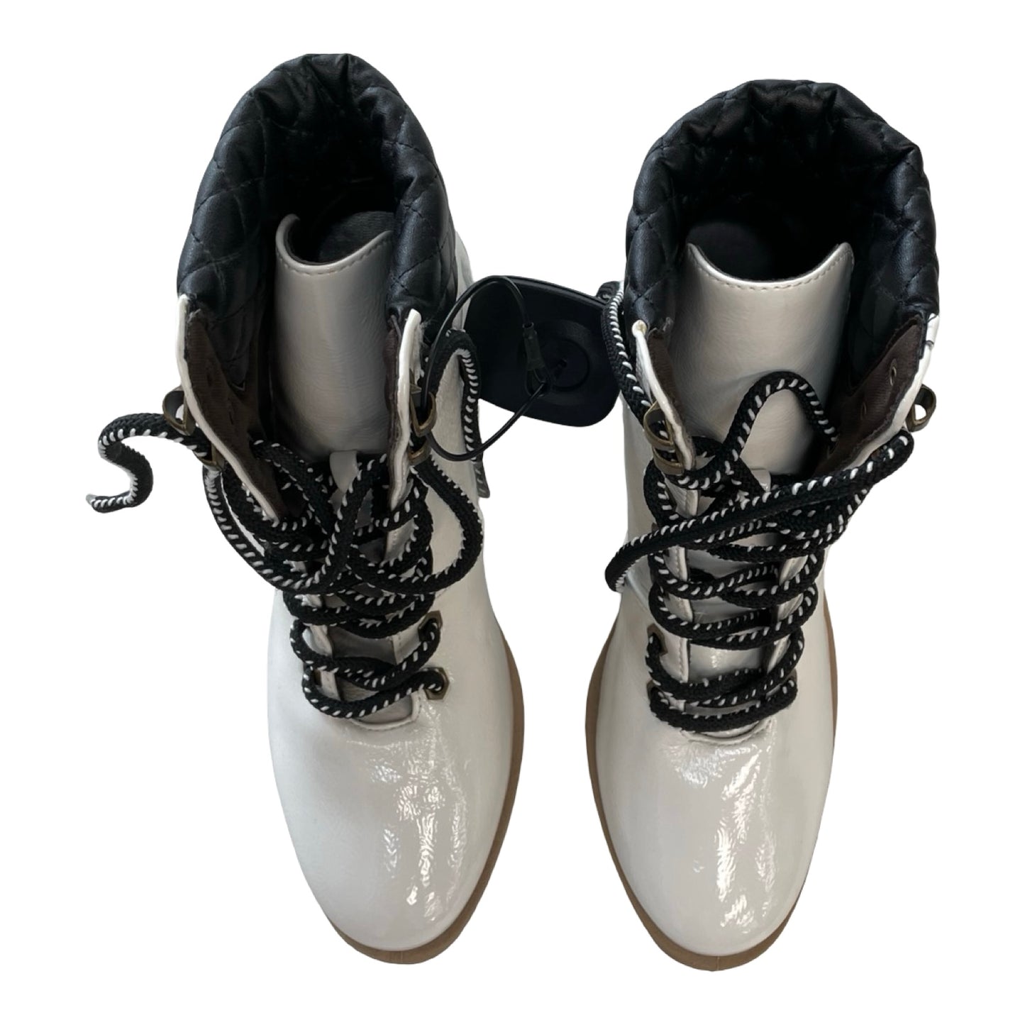 Boots Ankle Heels By Qupid In Black & Cream