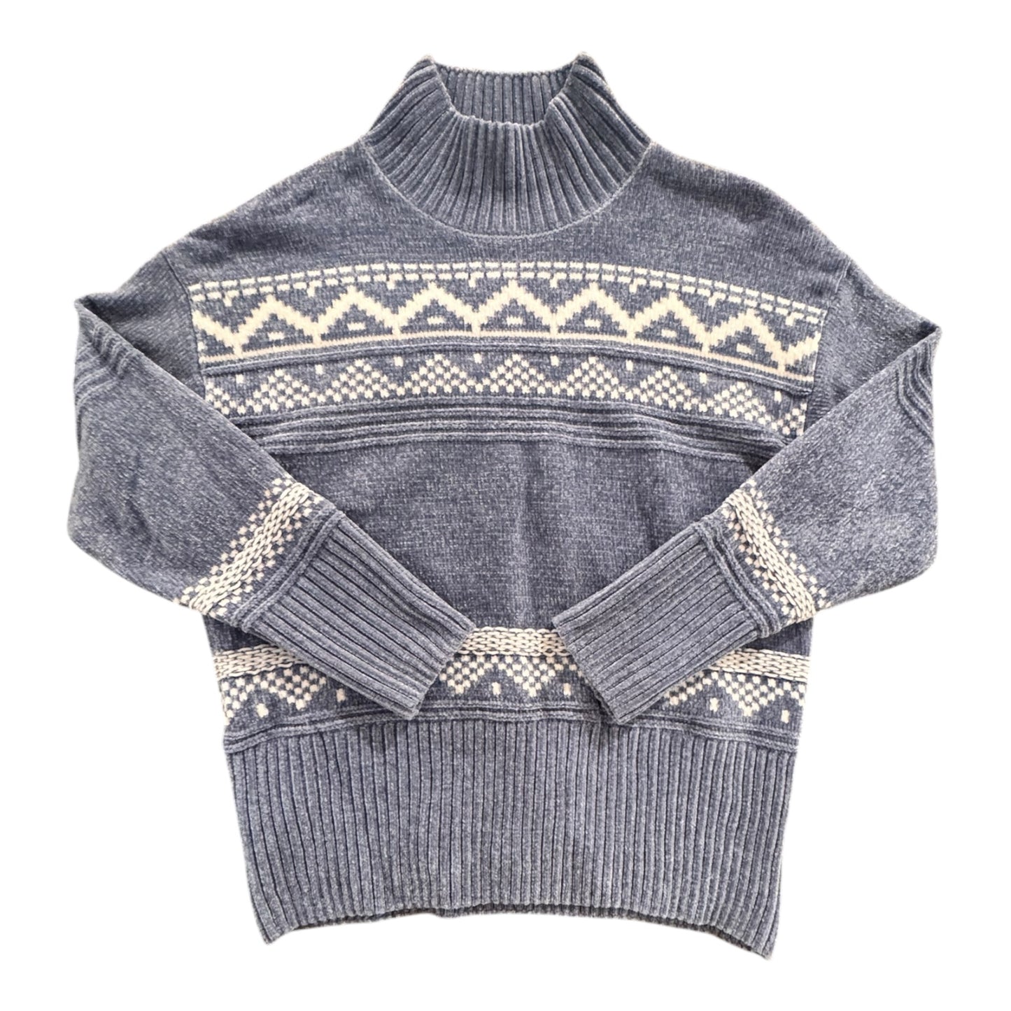 Sweater By Christian Siriano In Blue & White, Size:L