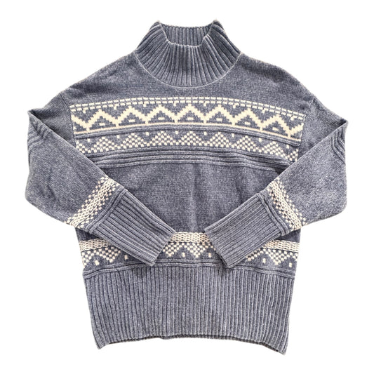 Sweater By Christian Siriano In Blue & White, Size:L