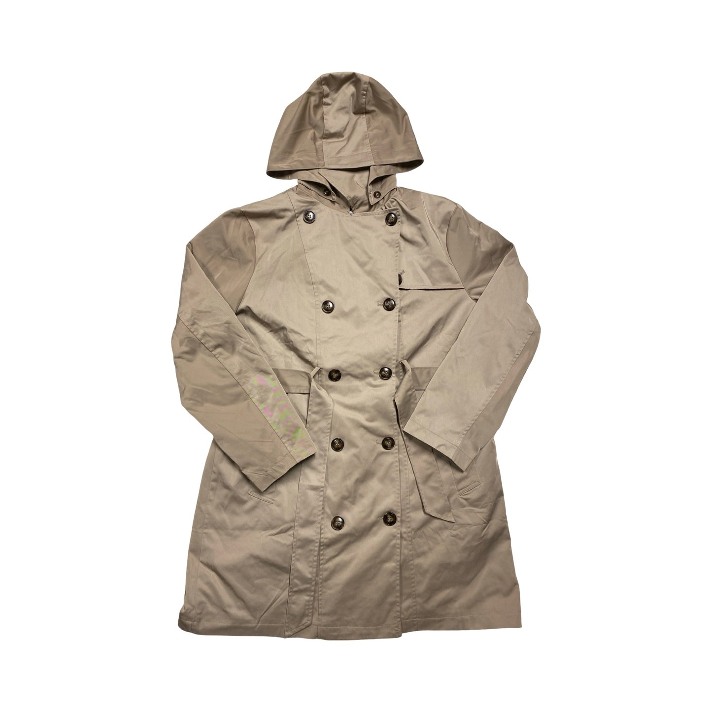 Coat Trench Coat By SAPHIROSE In Brown, Size:L
