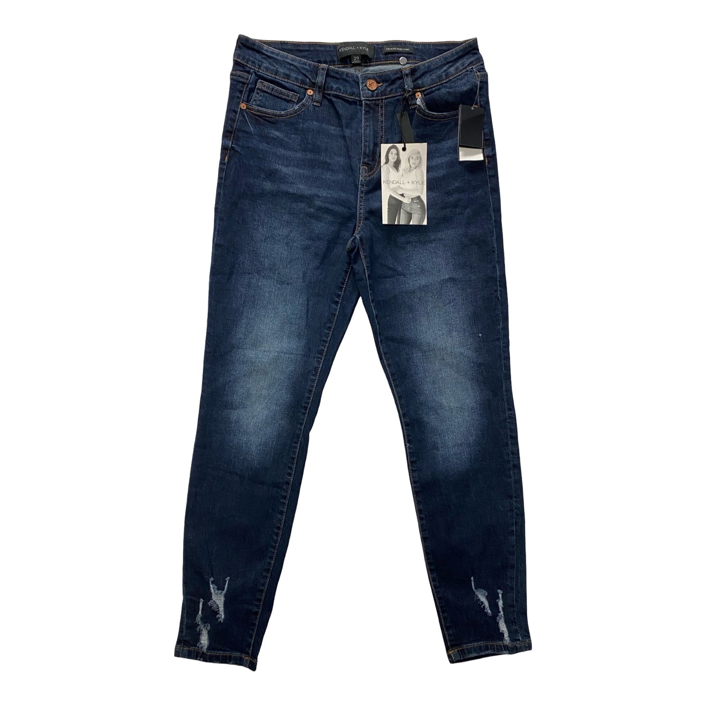 Jeans Skinny By Kendall + Kylie In Blue Denim, Size:8