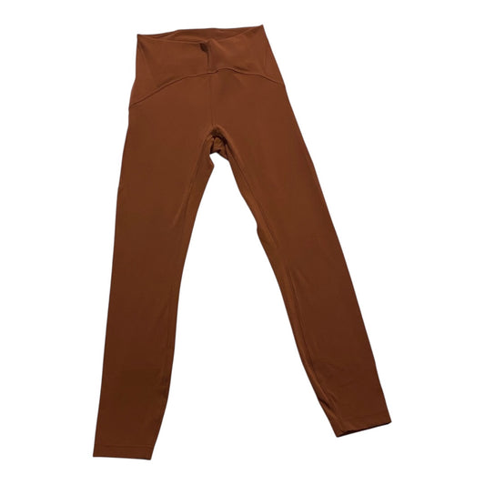 Athletic Leggings By Lululemon In Orange, Size:4