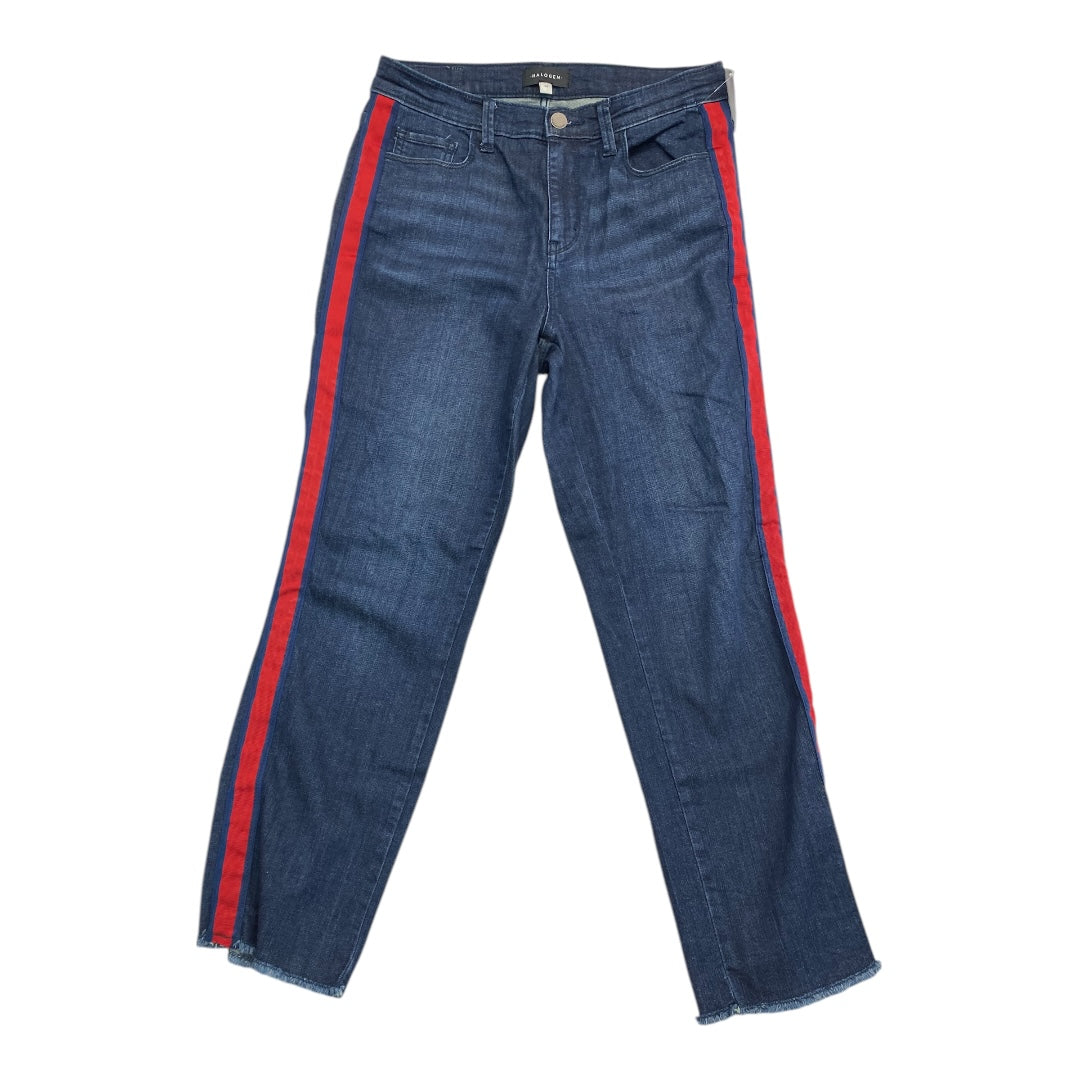 Jeans Straight By Halogen In Blue Denim, Size:6