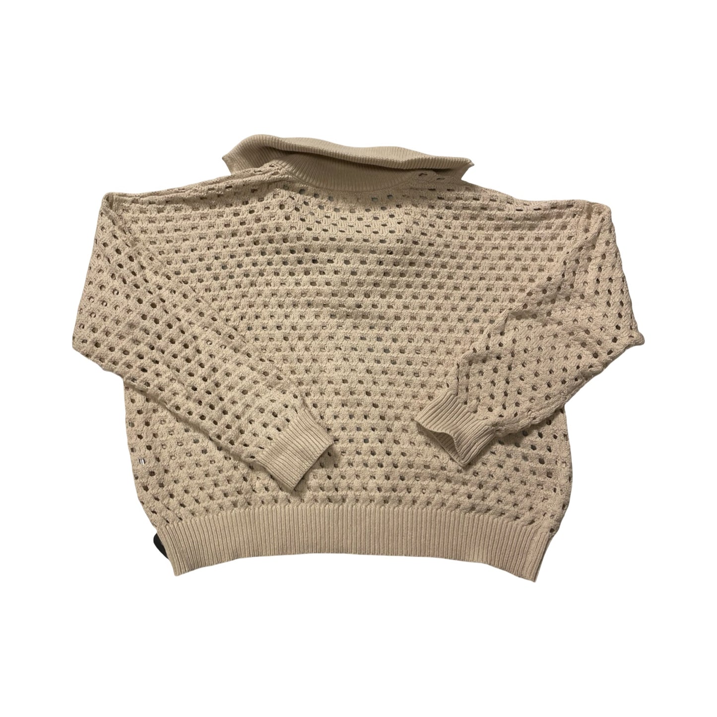 Sweater By Elan In Tan, Size:L