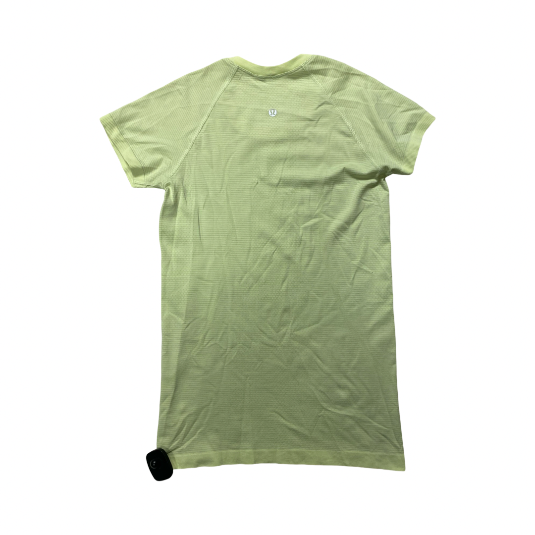 Athletic Top Ss By Lululemon In Yellow, Size:6
