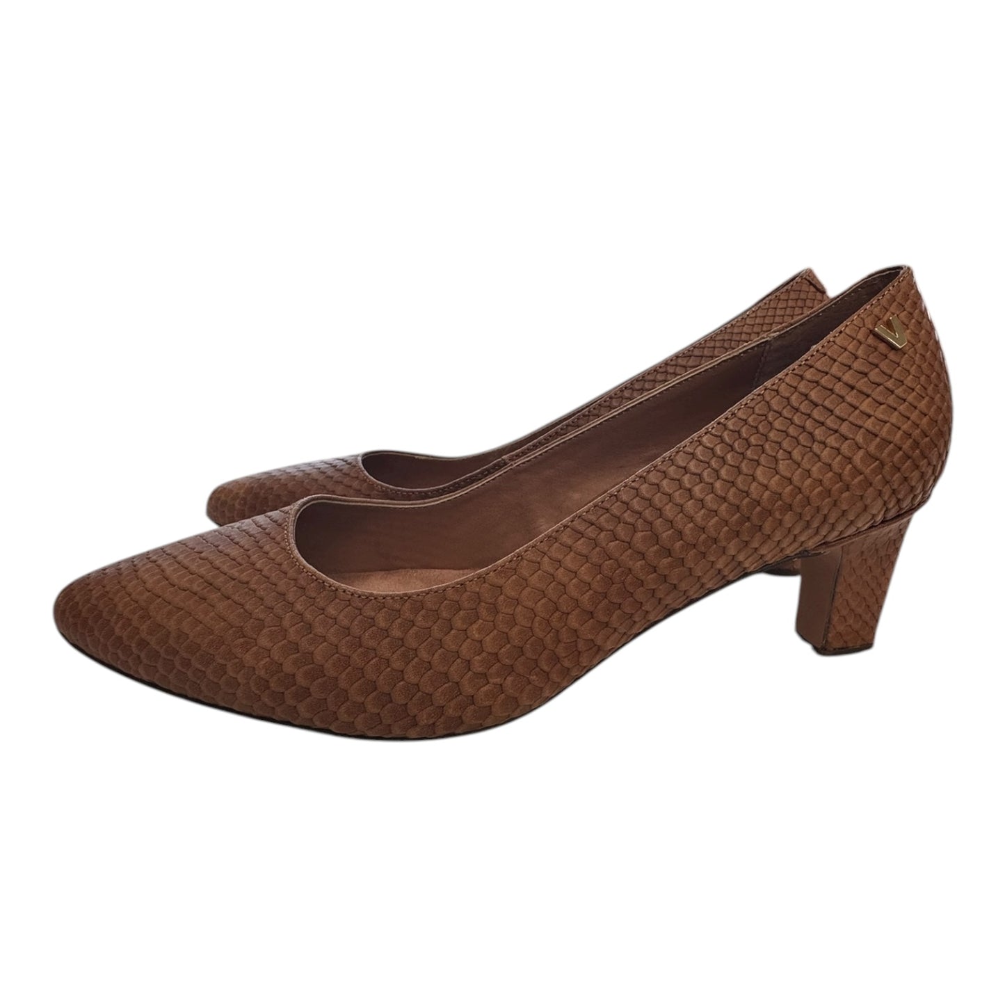 Shoes Heels Block By Vionic In Brown, Size:7.5