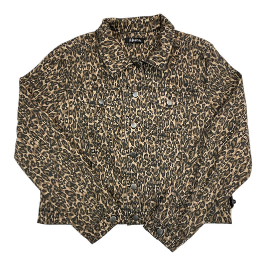 Jacket Denim By  D.JEANS In Animal Print, Size:Xl