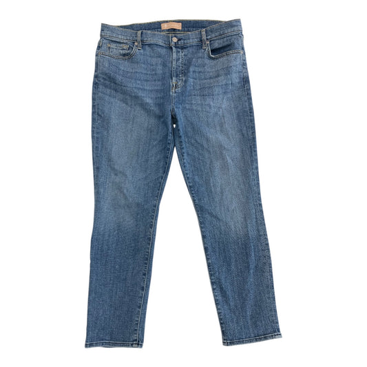 Jeans Straight By 7 For All Mankind In Blue Denim, Size:14