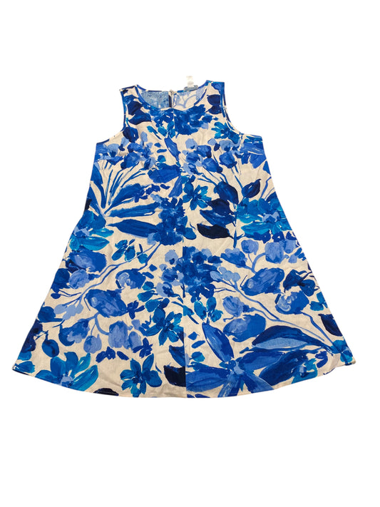 Dress Casual Short By London Times In Blue & White, Size:L