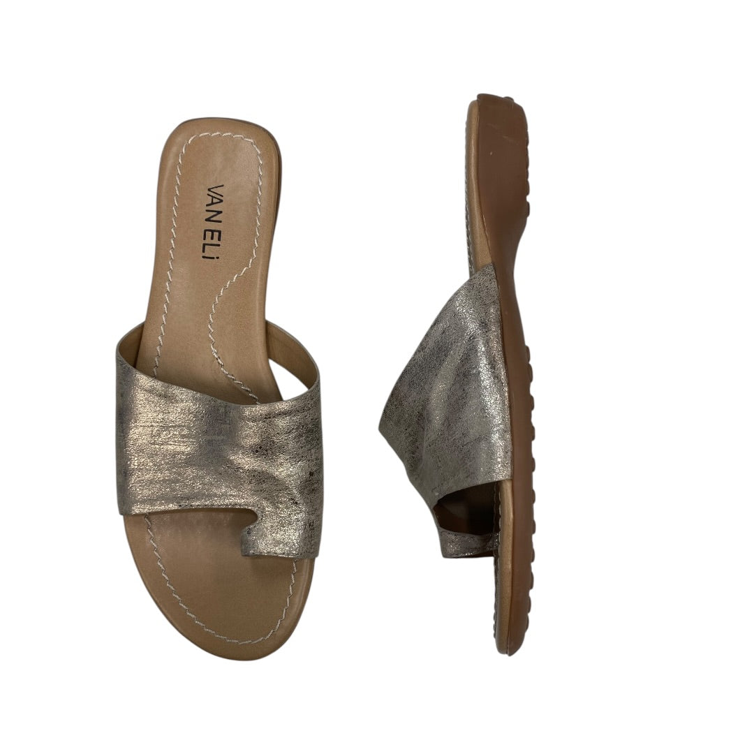 Sandals Flats By Vaneli In Silver, Size:8