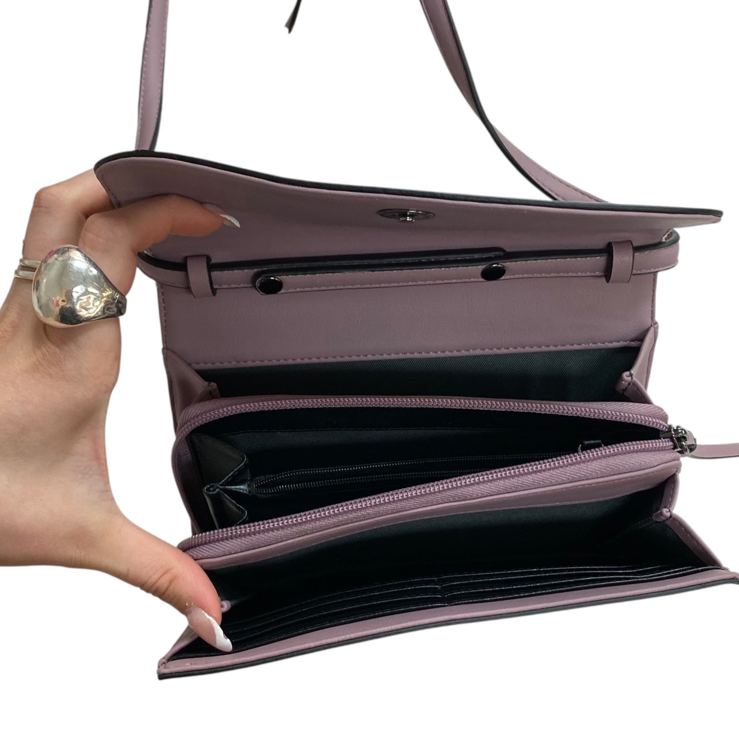 Handbag By Simply Vera In Mauve, Size:Small