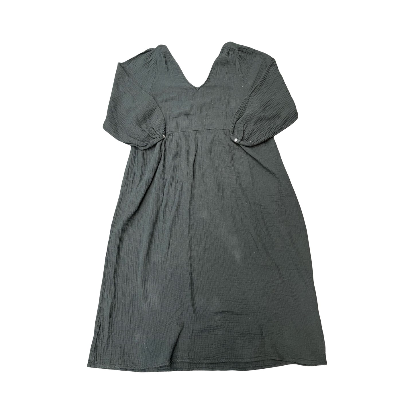Dress Casual Midi By Madewell In Black, Size:Xl