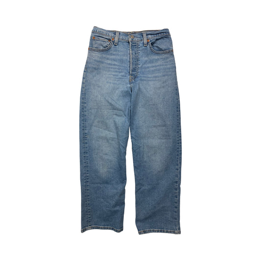 Jeans Wide Leg By Levis In Blue Denim, Size:6