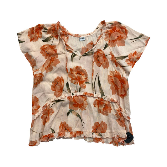 Top Ss By Cmc In Floral Print, Size:L