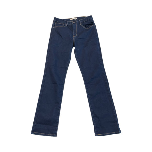 Jeans Straight By Levis In Blue Denim, Size:10