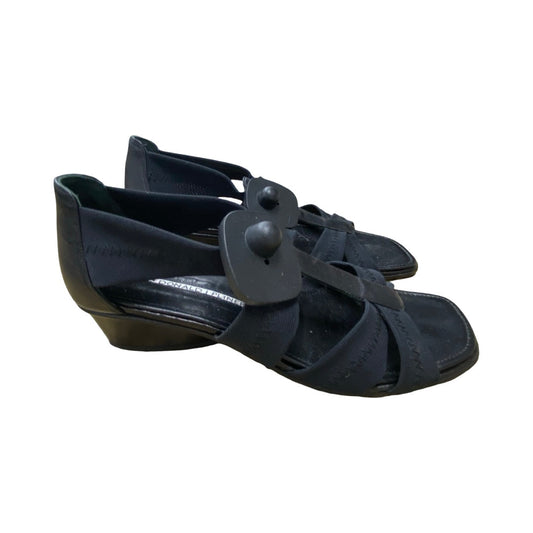 Sandals Heels Block By Donald Pliner In Black, Size:8