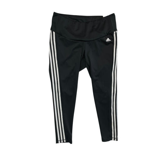 Athletic Leggings By Adidas In Black, Size:2X
