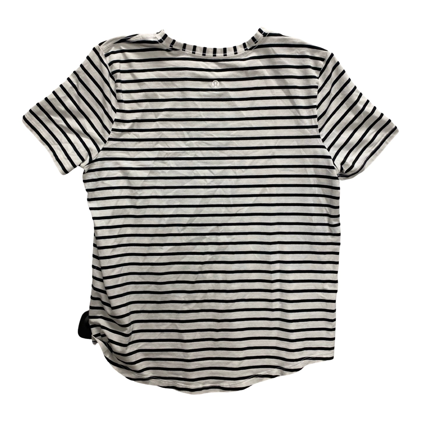 Top Ss By Lululemon In Black & White, Size:M