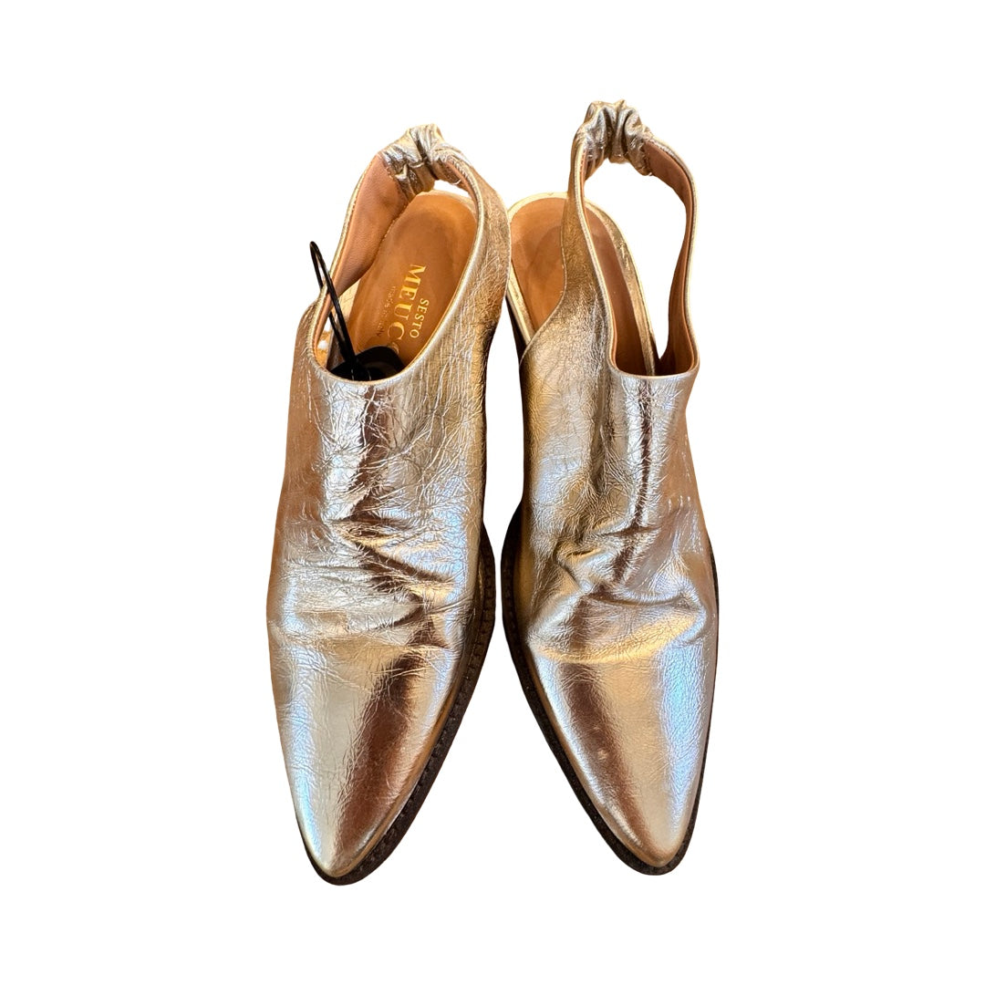 Shoes Heels Block By Sesto Meucci In Silver, Size:9