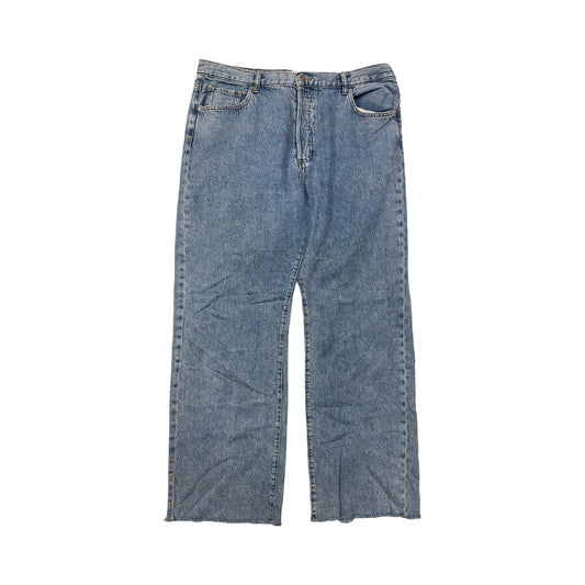 Jeans Wide Leg By Mng In Blue Denim, Size:16