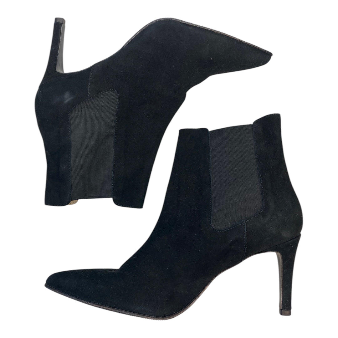 Boots Ankle Heels By Cmc In Black, Size:9.5