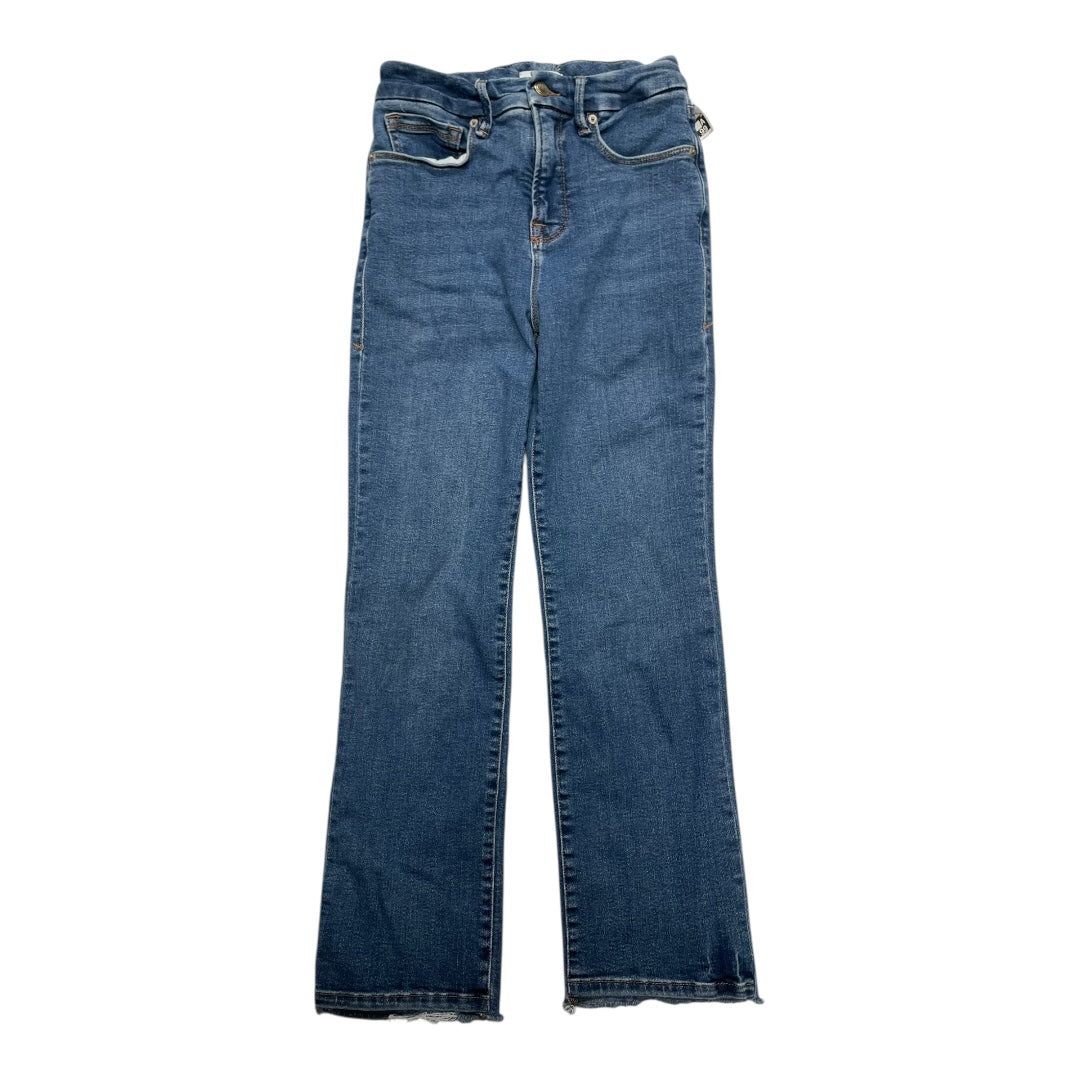 Jeans Straight By Good American In Blue Denim, Size:6