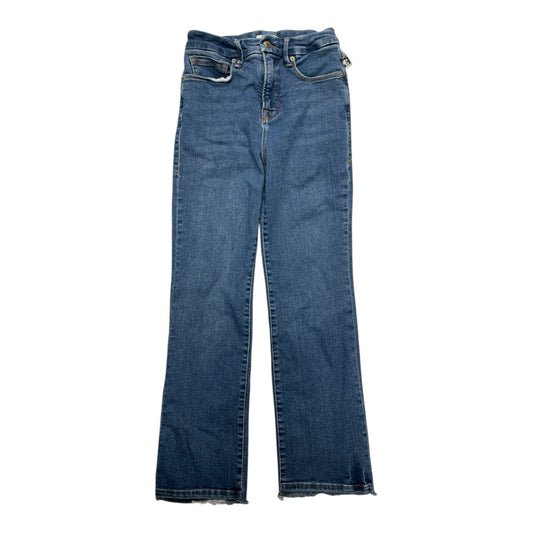 Jeans Straight By Good American In Blue Denim, Size:6