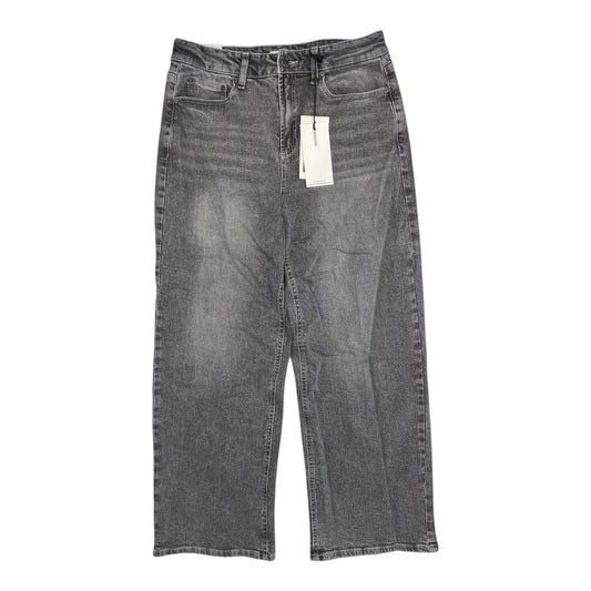 Jeans Wide Leg By Oat In Grey, Size:8