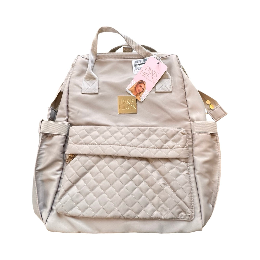 Backpack By PARIS HILTON In Tan, Size:Large