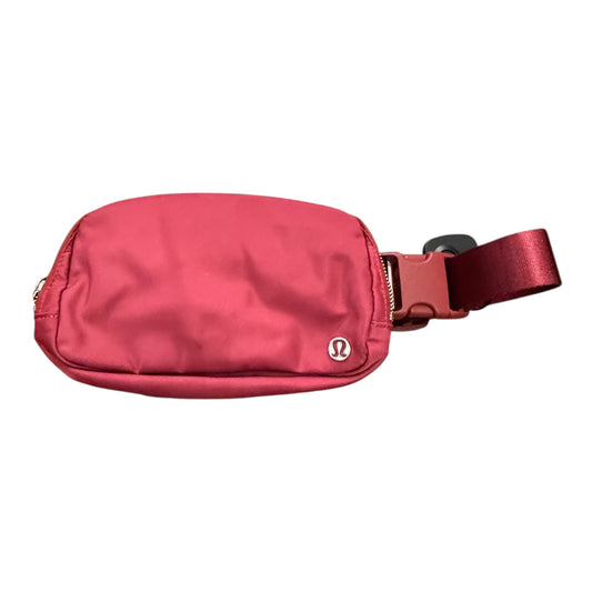 Belt Bag By Lululemon In Maroon, Size:Small