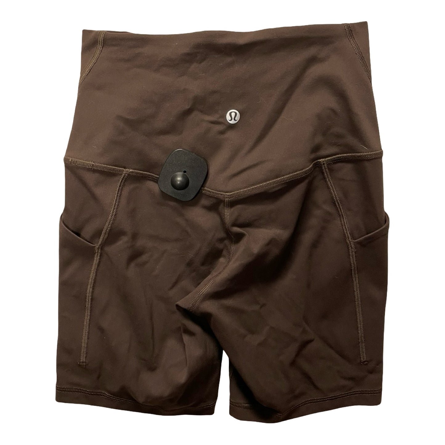 Athletic Shorts By Lululemon In Brown, Size:4