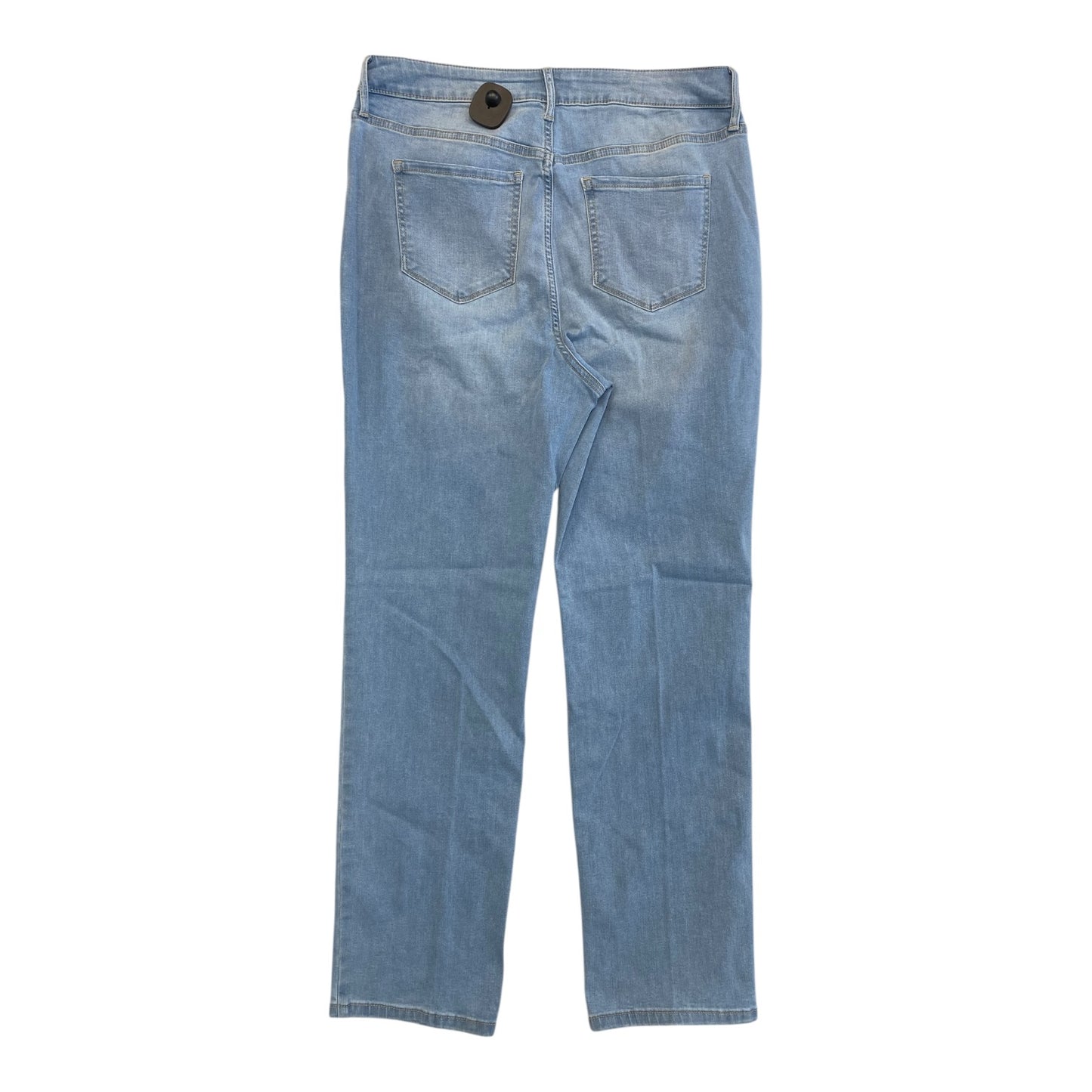 Jeans Straight By Nine West In Blue Denim, Size:12