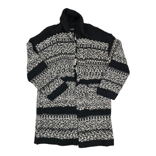 Sweater Cardigan By Lucky Brand In Black & White, Size:Xs