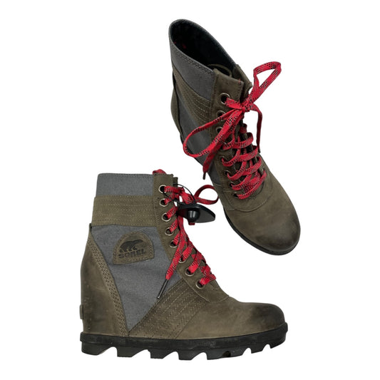Boots Ankle Heels By Sorel In Multi, Size:7