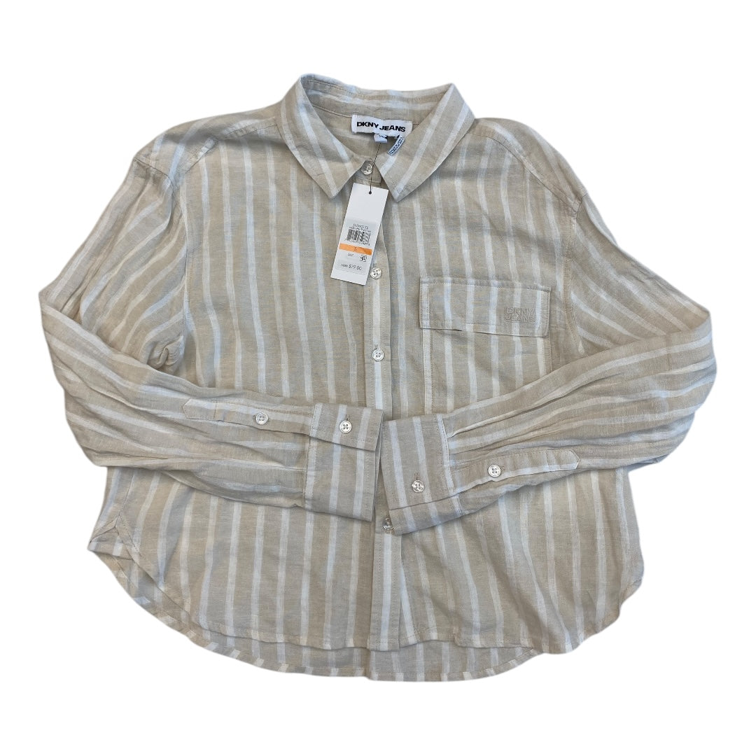 Top Ls By Dkny In Striped Pattern, Size:S