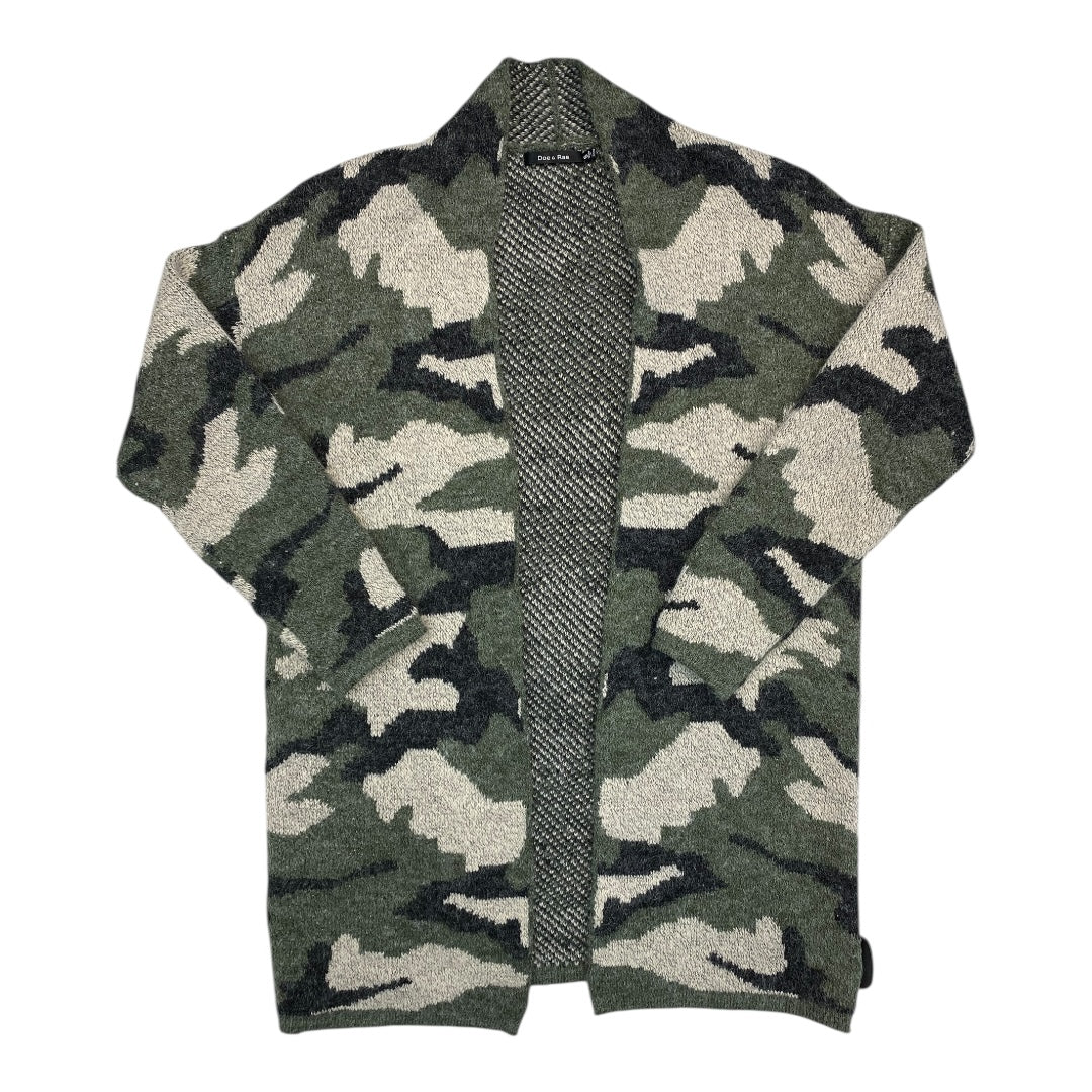Sweater Cardigan By Doe & Rae In Camouflage Print, Size:S