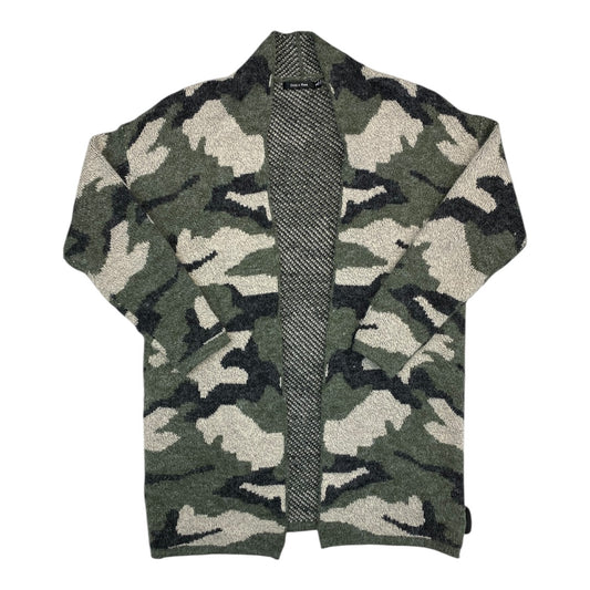 Sweater Cardigan By Doe & Rae In Camouflage Print, Size:S