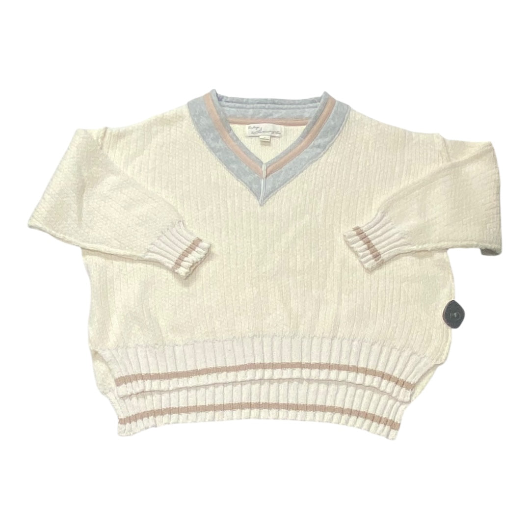 Sweater By Vintage Havana In Cream & Grey, Size:S