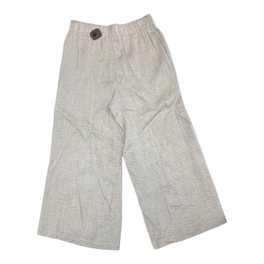 Pants Cropped By Adrianna Papell In Taupe, Size:M