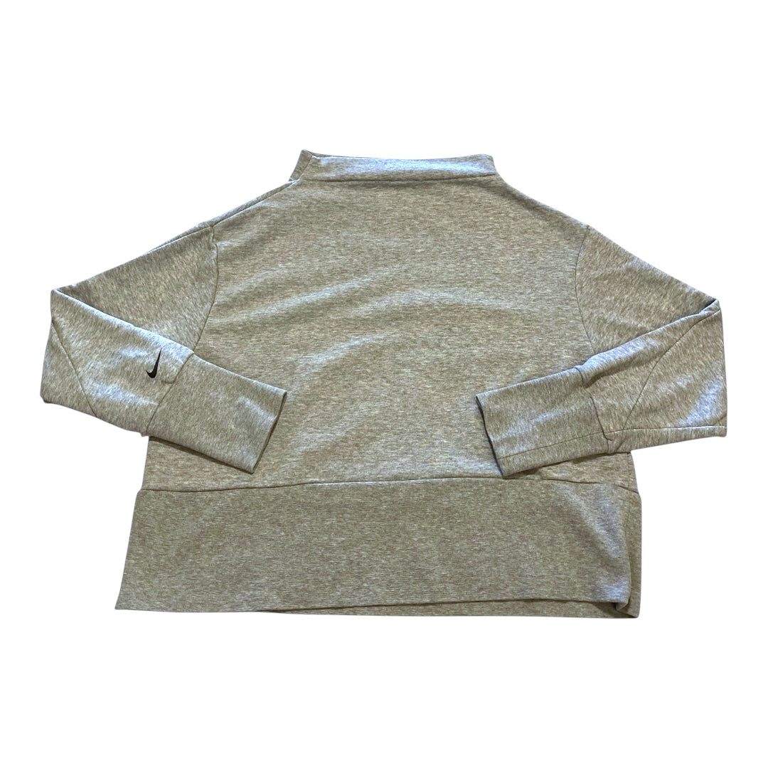 Athletic Sweatshirt Crewneck By Nike In Grey, Size:M