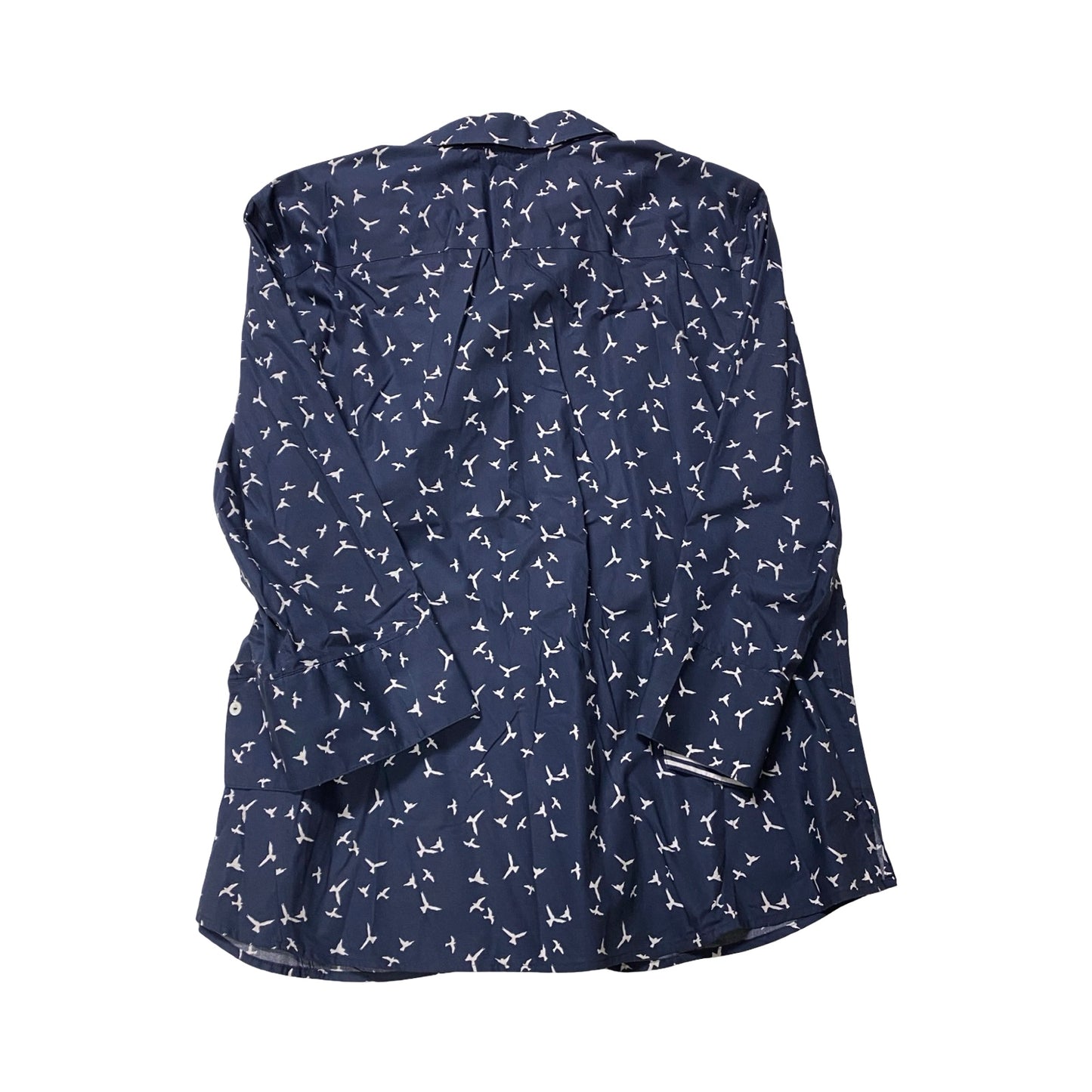 Top Ls By Foxcroft In Blue & White, Size:Xxl