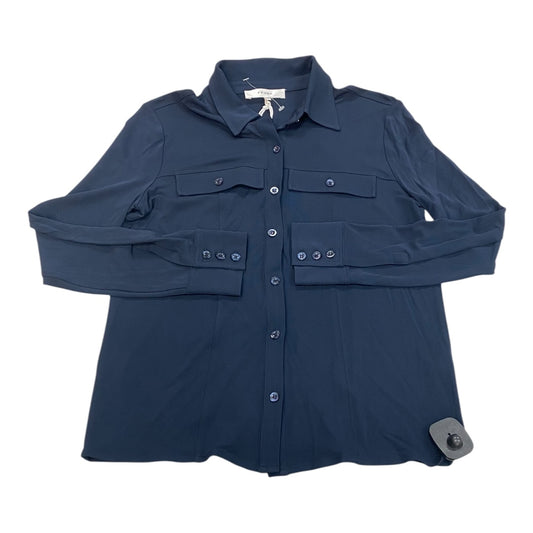Blouse Ls By Frame In Navy, Size:S
