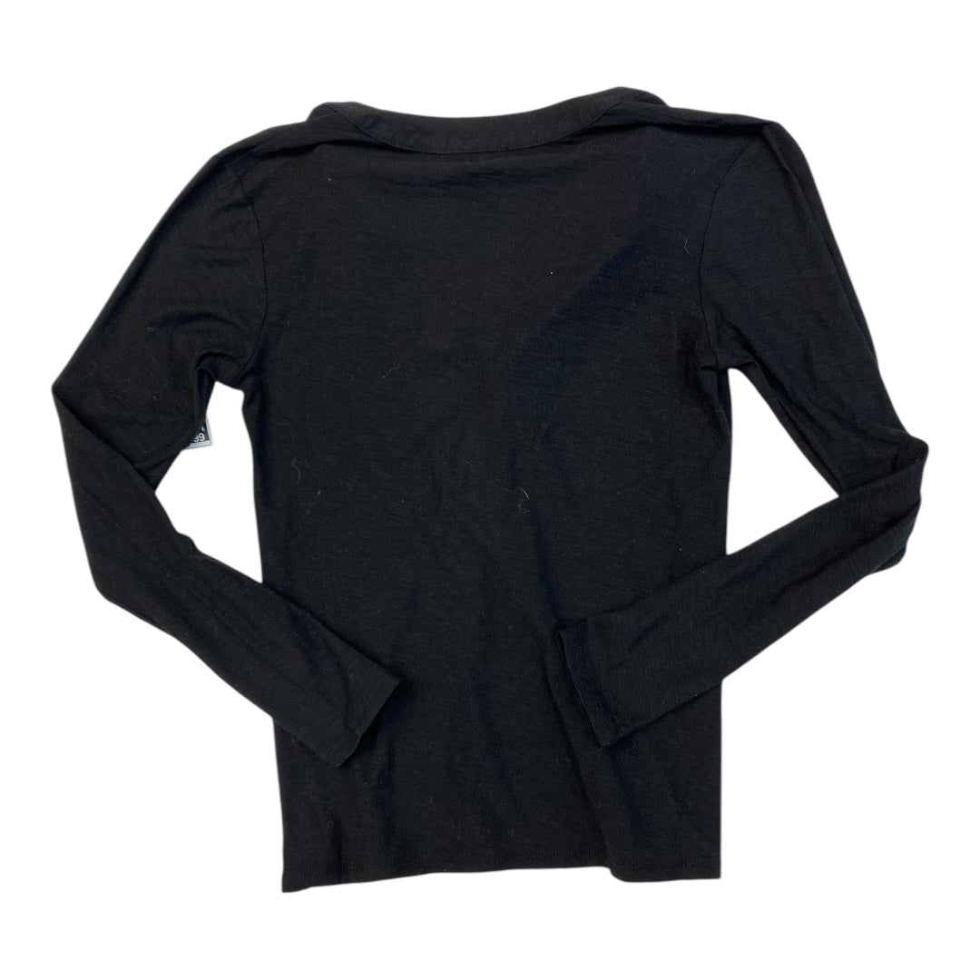 Top Ls By James Perse In Black, Size:S