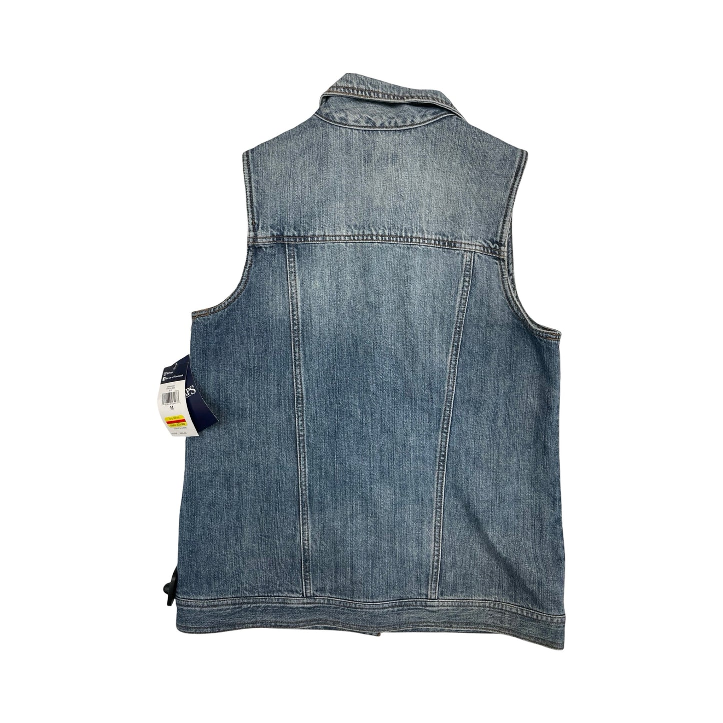 Vest Other By Chaps In Blue Denim, Size:M